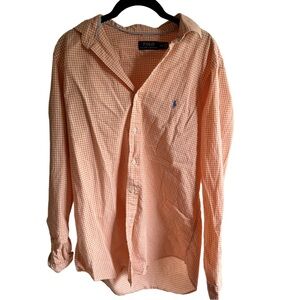 Vintage Ralph Lauren Gold Label Orange Check Shirt